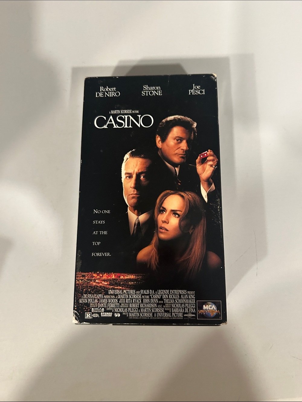 Casino VHS Movie Cover - Black